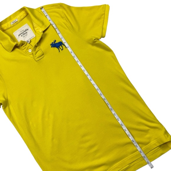 Abercrombie & Fitch Exploded Icon Muscle Mesh Polo Shirt XL Big Moose - Picture 8 of 11